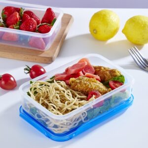 Lot de 4 Boîtes de Conservation Hermétiques – Récipients Alimentaires Compatibles Micro-ondes et Congélateur – Plastique PP Sans BPA