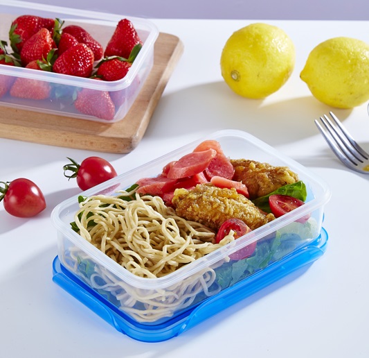 Lot de 4 Boîtes de Conservation Hermétiques – Récipients Alimentaires Compatibles Micro-ondes et Congélateur – Plastique PP Sans BPA